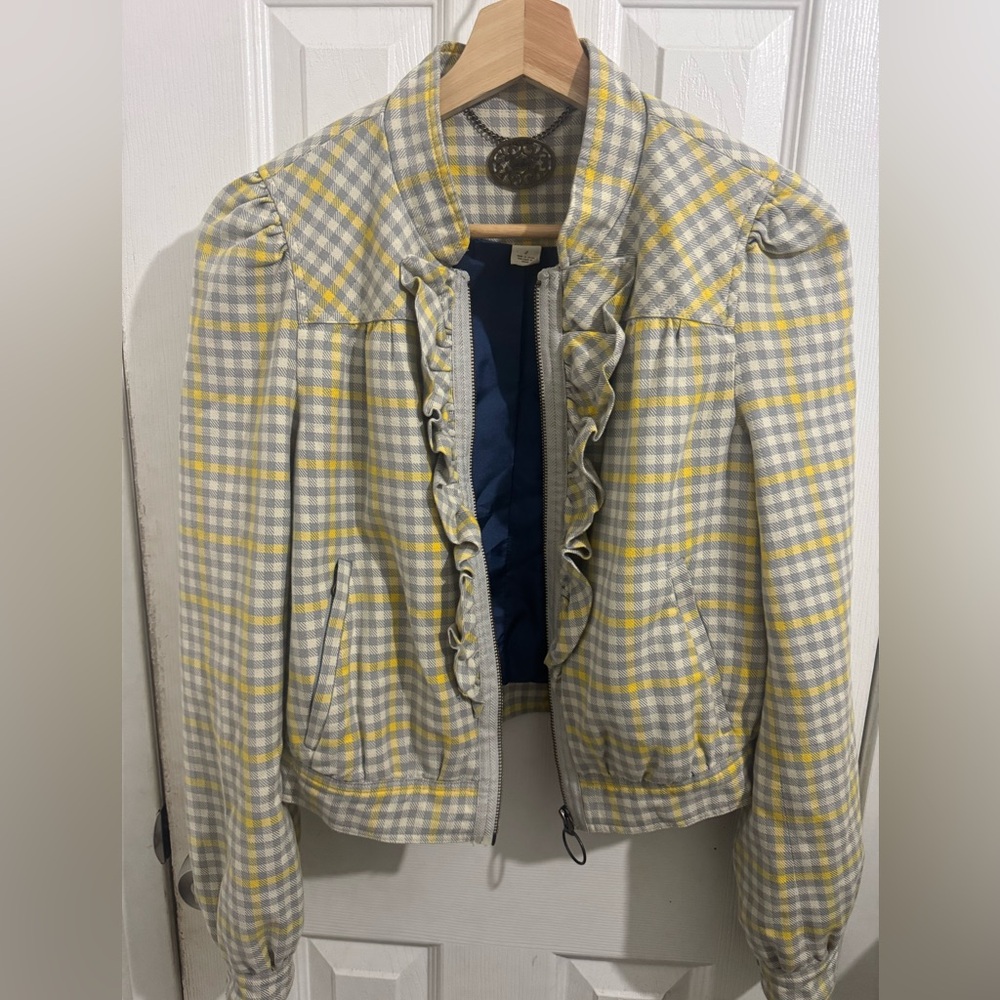 Anthropologie Idra Gingham Jacket - Picture 3 of 6